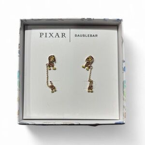 BaubleBar Gold & Brown Pixar Toy Story Earrings NWT